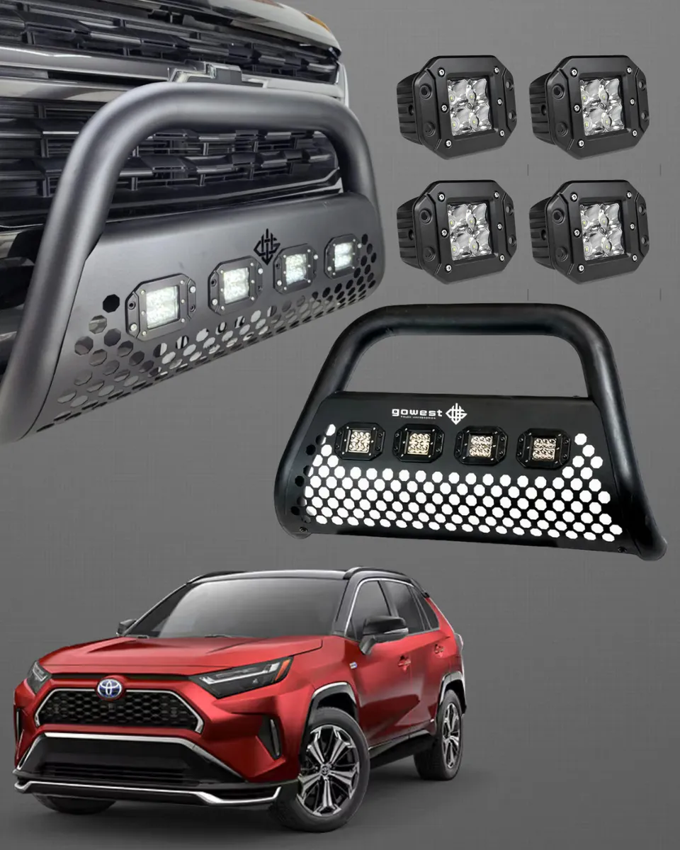 Kit Burrera Ultra Bar Toyota Rav4 2019 - 2022 + 4 Faros Led - Image 1
