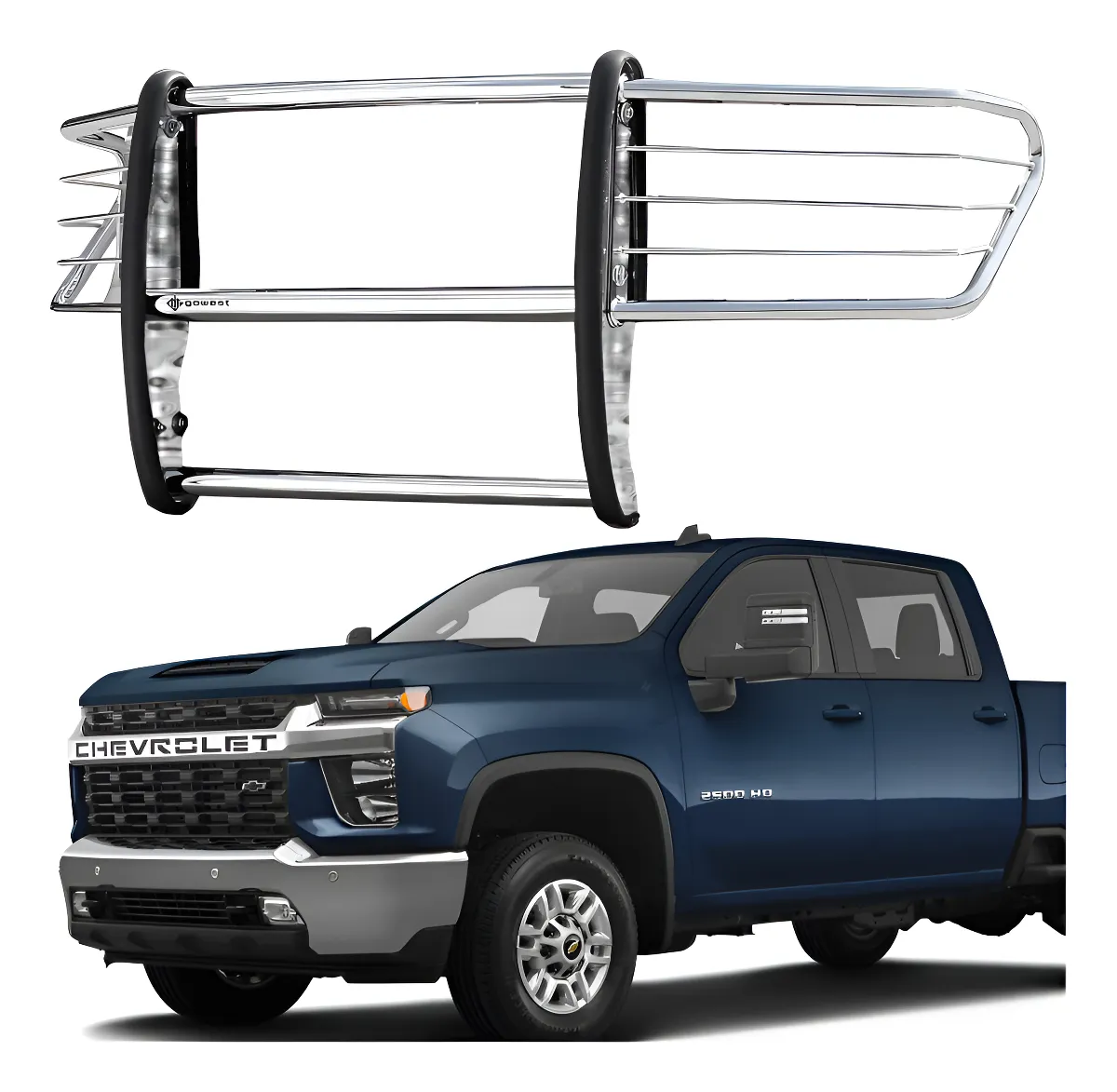 Burrera Euroguard Silverado 2500 2020 - 2022 Inoxidable - Image 1