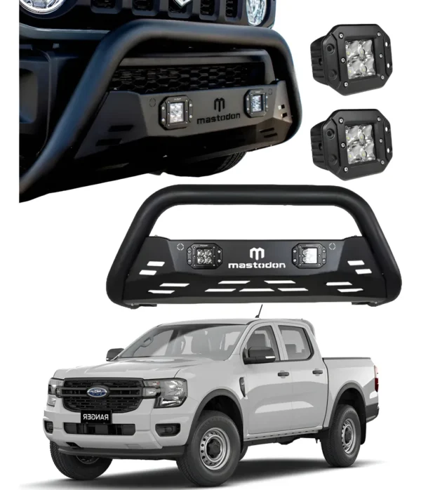 Kit Burrera Rage Para Ford Ranger 2013 - 2022 + 2 Luces Led