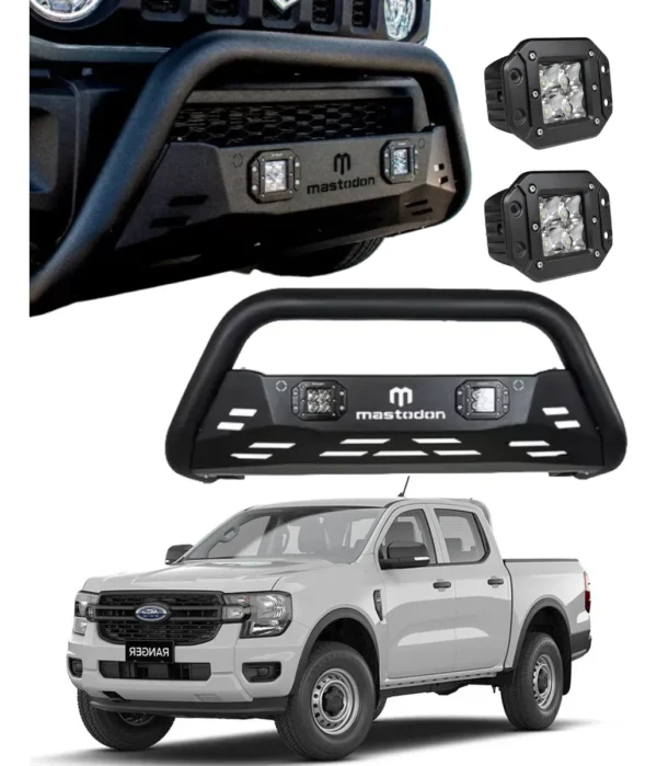 Kit Burrera Rage Para Ford Ranger 2013 - 2022 + 2 Luces Led