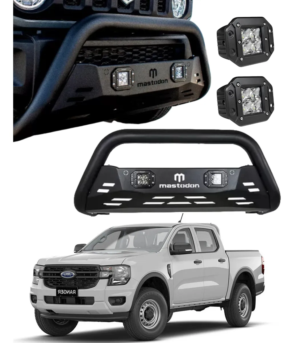 Kit Burrera Rage Para Ford Ranger 2013 - 2022 + 2 Luces Led - Image 1