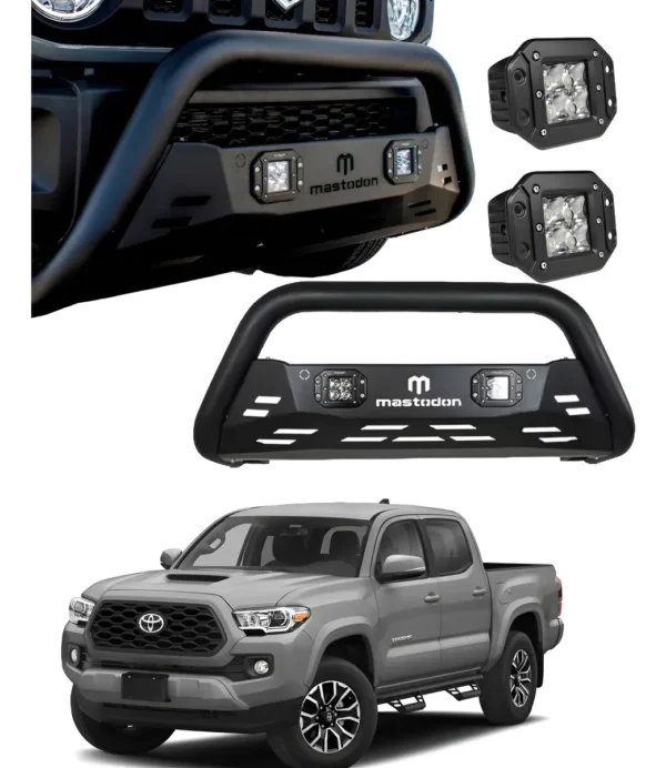 Kit Burrera Rage Para Toyota Tacoma 2016 - 2023 + 2 Luz Led