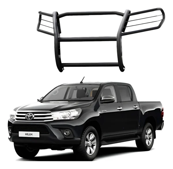 Burrera Euroguard Negra Para Toyota Hilux 2012 - 2015