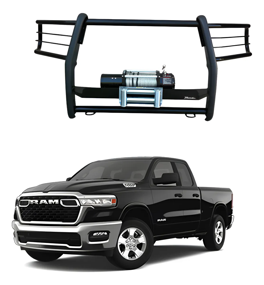 Burrera Con Base Para Winch Dodge Ram 1500/2500 2016 - 2024+ - Image 1