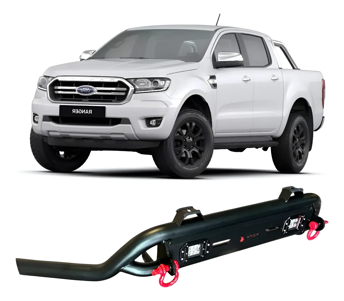 Bumper Delantero Con Faros Led Para Ford Ranger 2012-2022 - Image 1