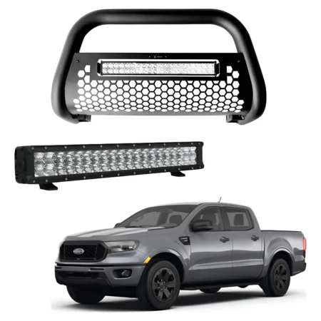 Burrera Tumbaburros Con Barra Led Ford Ranger 2012-2022
