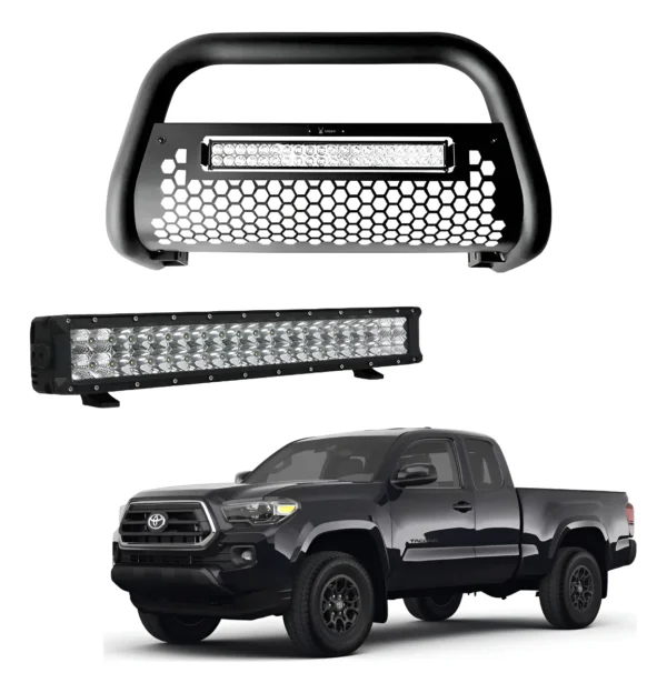 Burrera Tumbaburros Con Barra Led Toyota Tacoma 2015-2022