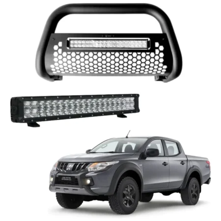 Burrera Tumbaburros Con Barra Led Mitsubishi L200 2020-2023