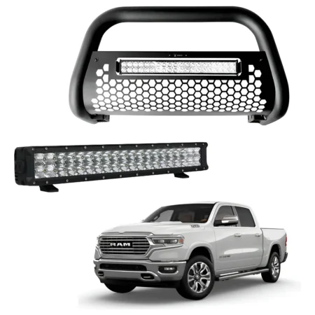 Burrera Tumbaburros Con Barra Led Dodge Ram 2018-2022