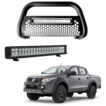 Burrera Tumbaburros Con Barra Led Mitsubishi L200 2020-2023