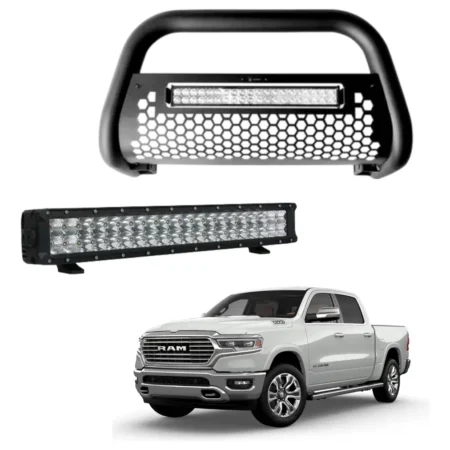 Burrera Tumbaburros Con Barra Led Dodge Ram 2018-2022