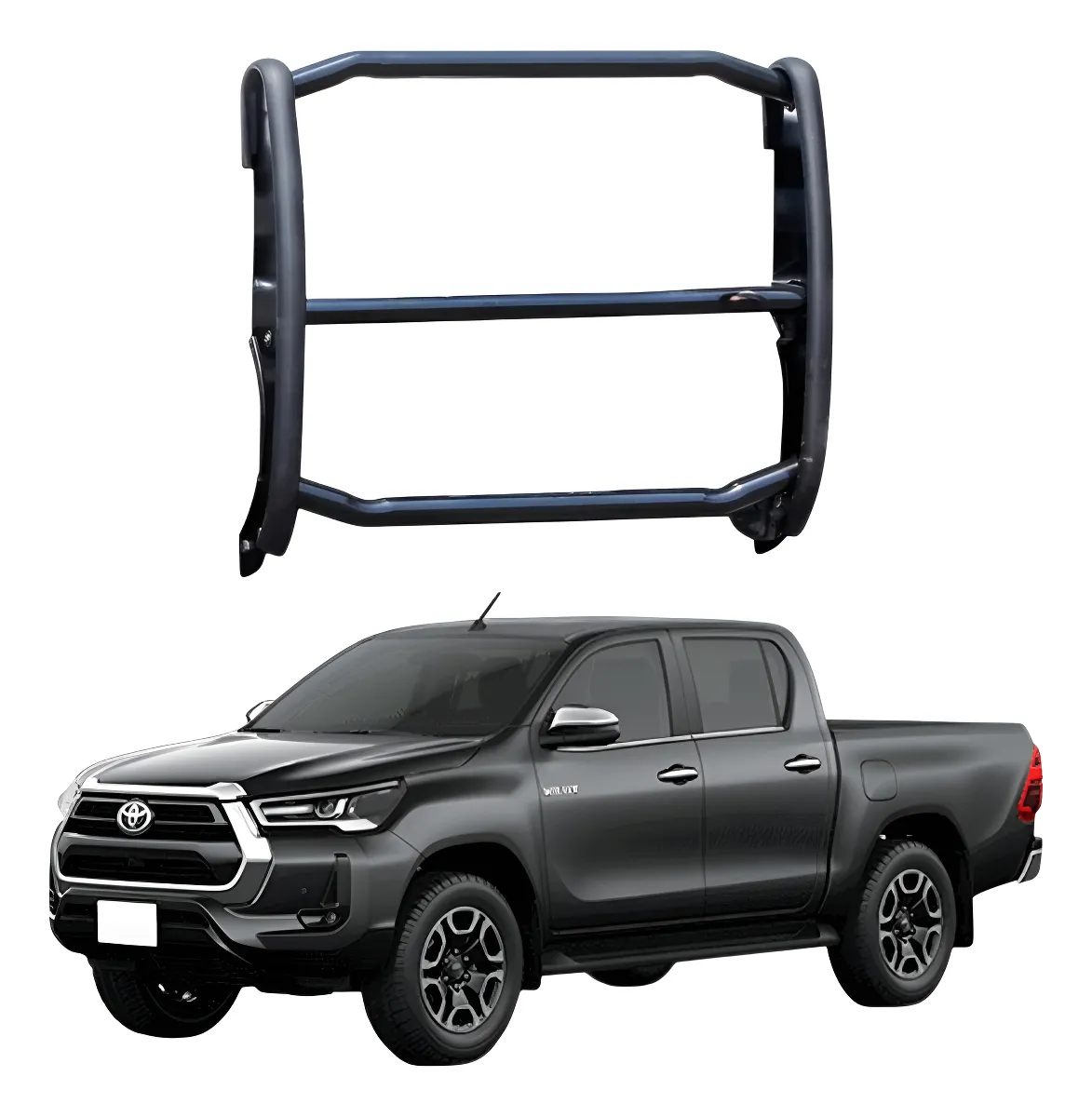 Centro De Burrera Defensa Para Toyota Hilux 2016-2025 - Image 1