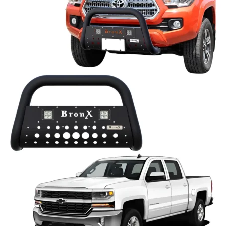Burrera Black Chevrolet Silverado 2014 - 2018 + 2 Faros Led