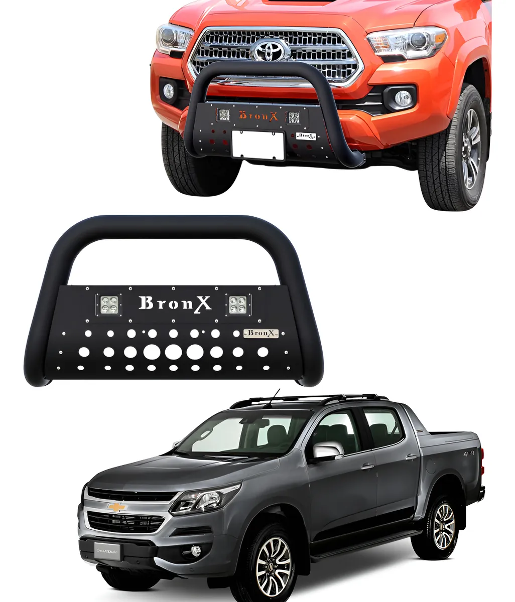 Kit Burrera Black Chevrolet S-10 2016 - 2018 + 2 Luces Led - Image 1