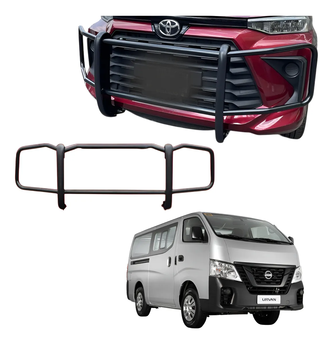 Burrera Bumper Delantero Compatible Con Nissan Urvan 14-19 - Image 1