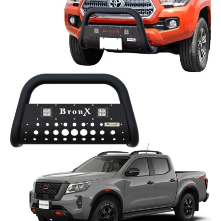 Burrera Black Nissan Np300 Frontier 2021 - 2024 + 2 Luces