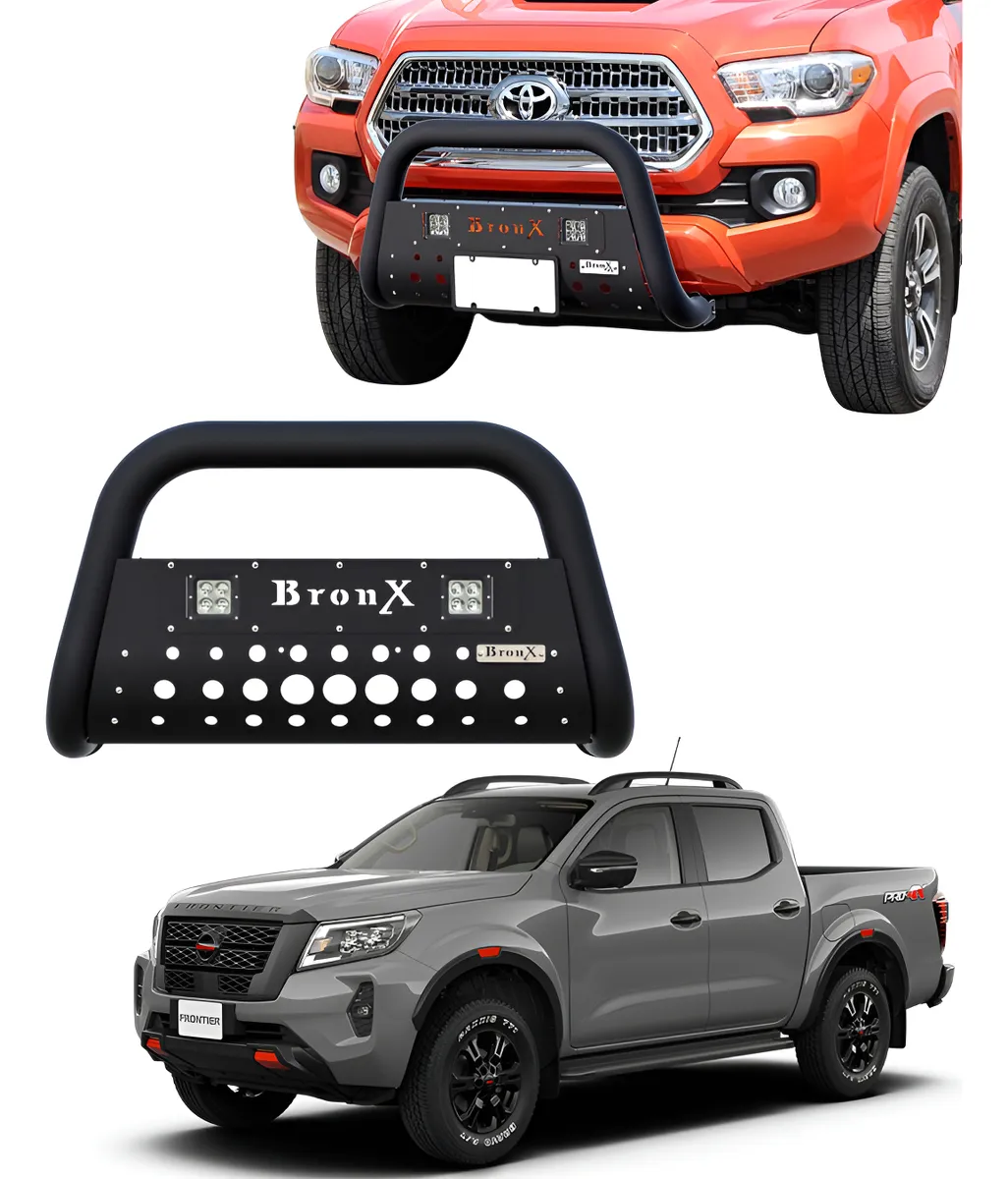 Burrera Black Nissan Np300 Frontier 2021 - 2024 + 2 Luces - Image 1