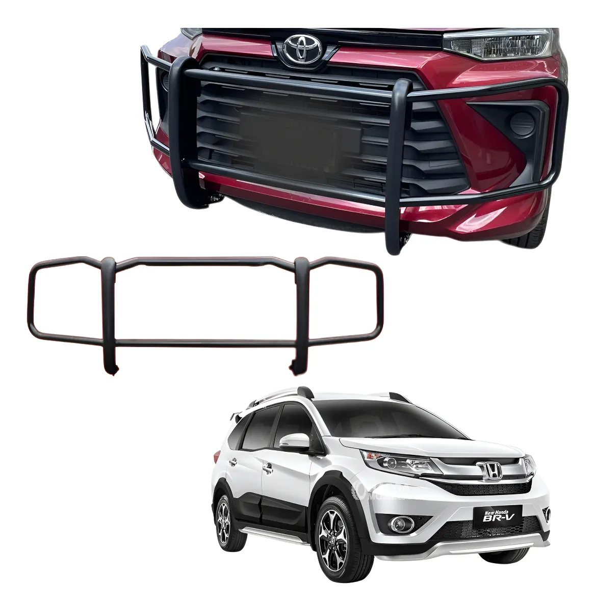 Burrera Bumper Delantero Compatible Con Honda Br-v 2018-2022 - Image 1