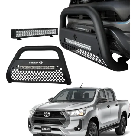 Combo Burrera Ultra Bar Toyota Hilux 2021 - 2025 + Luz Led