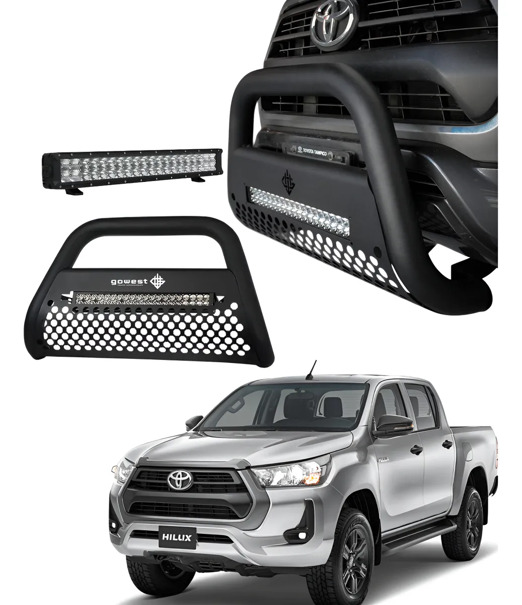Combo Burrera Ultra Bar Toyota Hilux 2021 - 2025 + Luz Led - Image 1