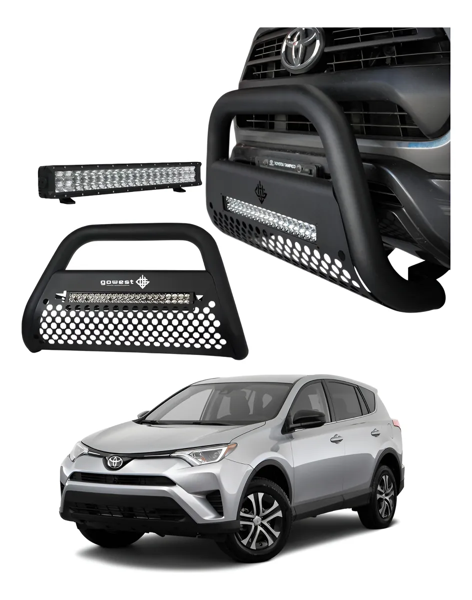 Kit Burrera Ultra Bar Para Toyota Rav4 2013 - 2018 + Luz Led - Image 1