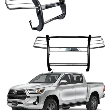 Burrera Delantera Acero Inoxidable Toyota Hilux 2021 - 2023