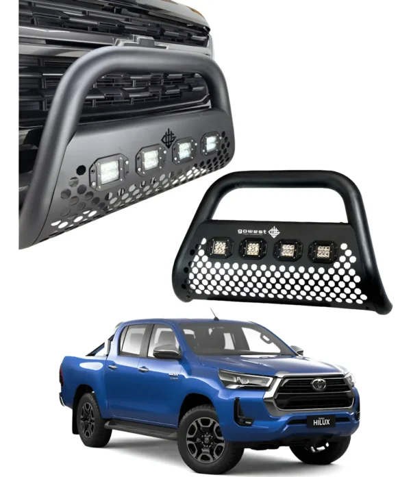 Burrera Ultra Bar 4 Faros P/ Toyota Hilux Platinum 2019-2022