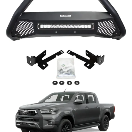 Defensa Rc4 Lr Con Luz P/ Hilux 2016 - 2024
