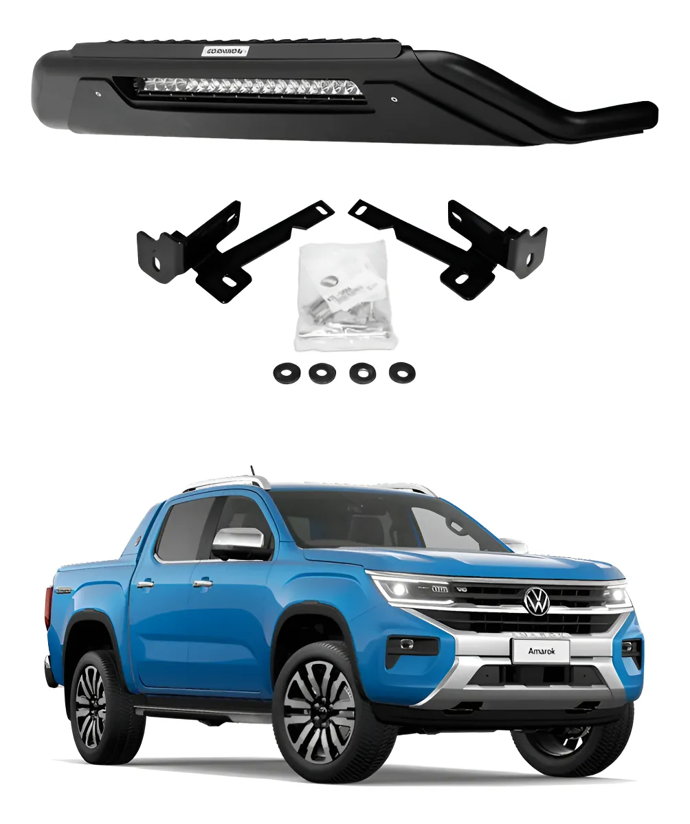Defensa Rc3 Go Rhino C/ Luz Para Vw Amarok 2011 - 2024 - Image 1