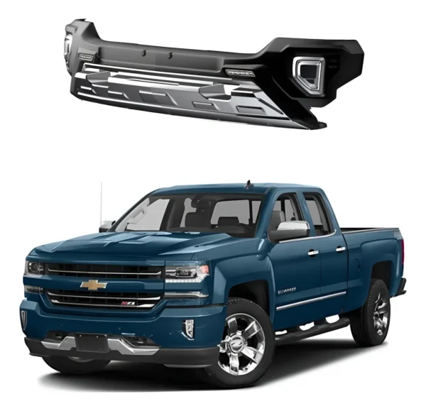 Bumper Delantero Con Led Airdesign Silverado 1500 2016-2018