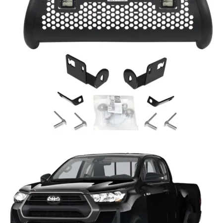 Burrera Defensa Rc2 Lr2 C/luz Toyota Hilux 2016 - 2025