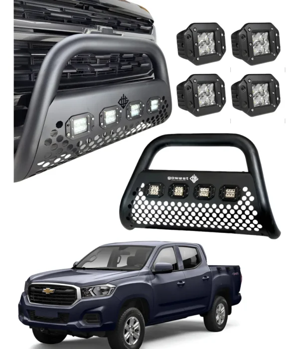 Combo Burrera Chevrolet S10 Max 2022 - 2025 + 4 Luces Led