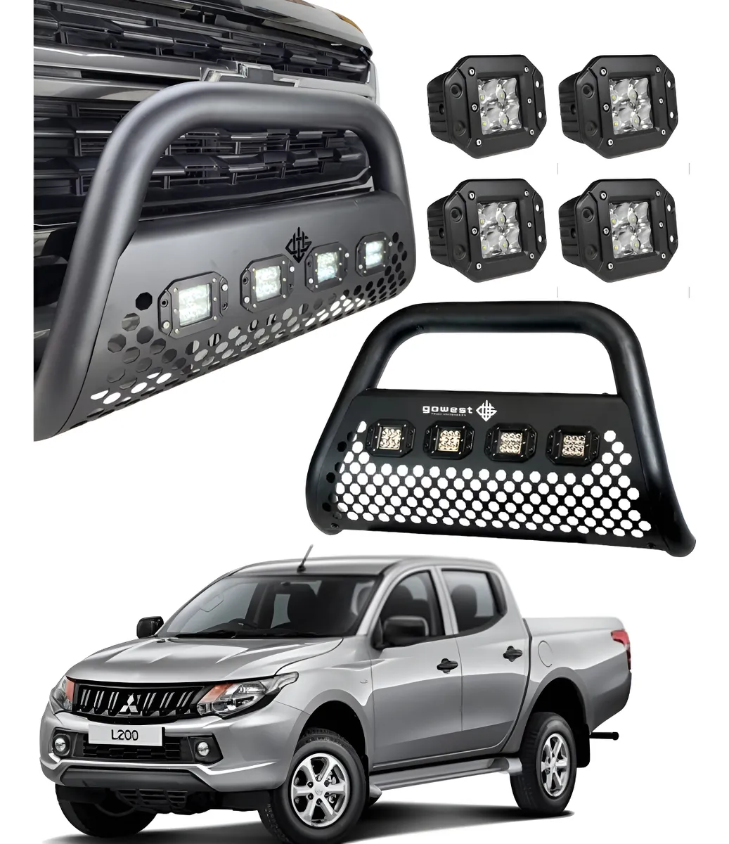Combo Burrera Para Mitsubishi L200 2008 - 2015 + 4 Luces Led - Image 1