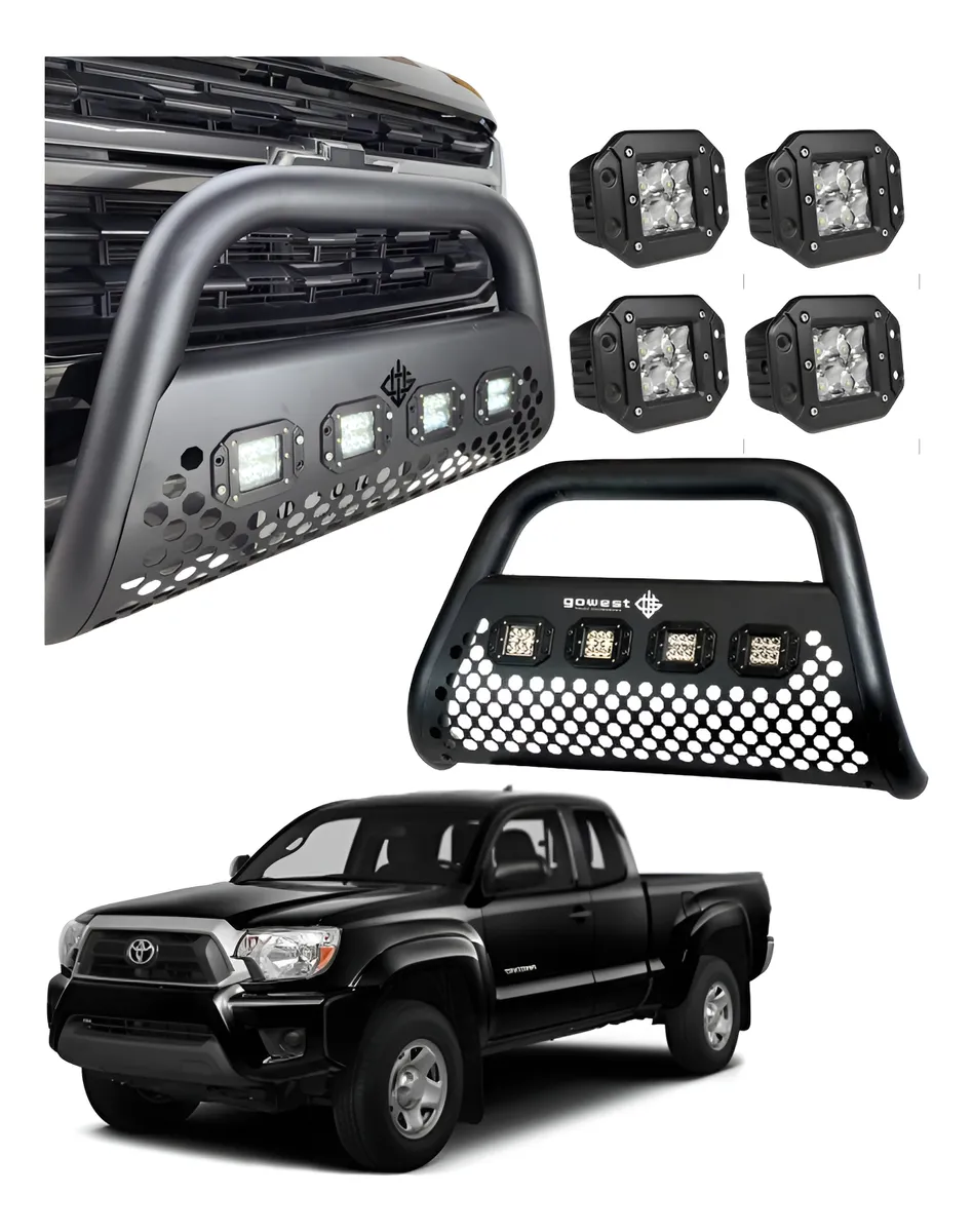 Combo Burrera Para Toyota Tacoma 2005 - 2015 + 4 Luces Led - Image 1