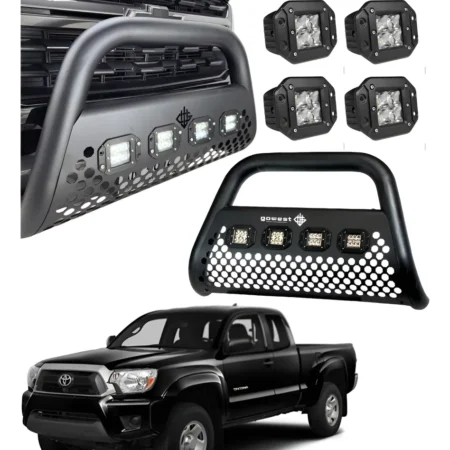 Combo Burrera P/ Toyota Tacoma 2005 - 2015 + 4 Luces Led