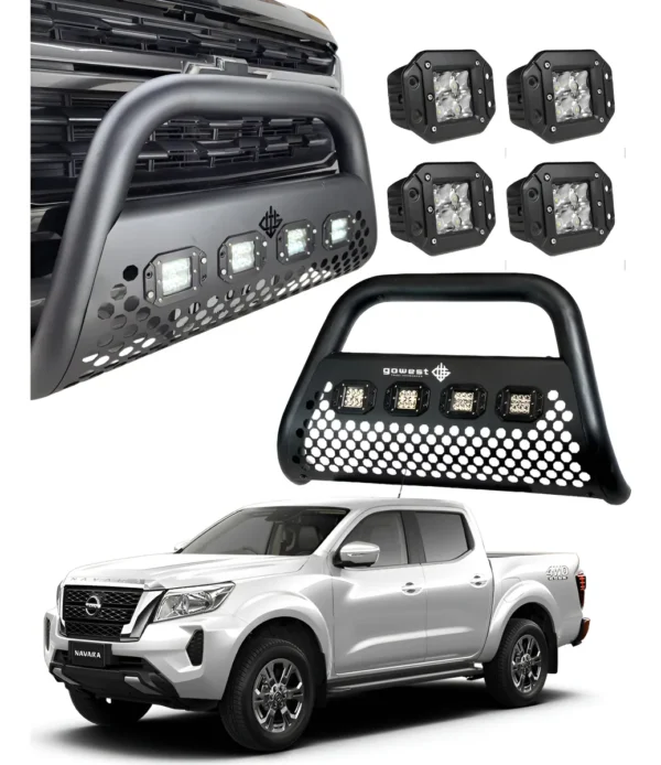 Combo Burrera Nissan Np300 Frontier 2016 - 2025  + 4 Luces