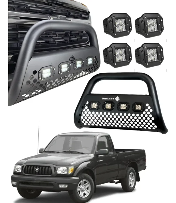Combo Burrera P/ Toyota Tacoma 1995 - 2004 + 4 Luces Led