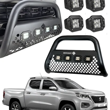 Combo Burrera P/ Peugeot Landtrek 2021 - 2024 + 4 Luces Led