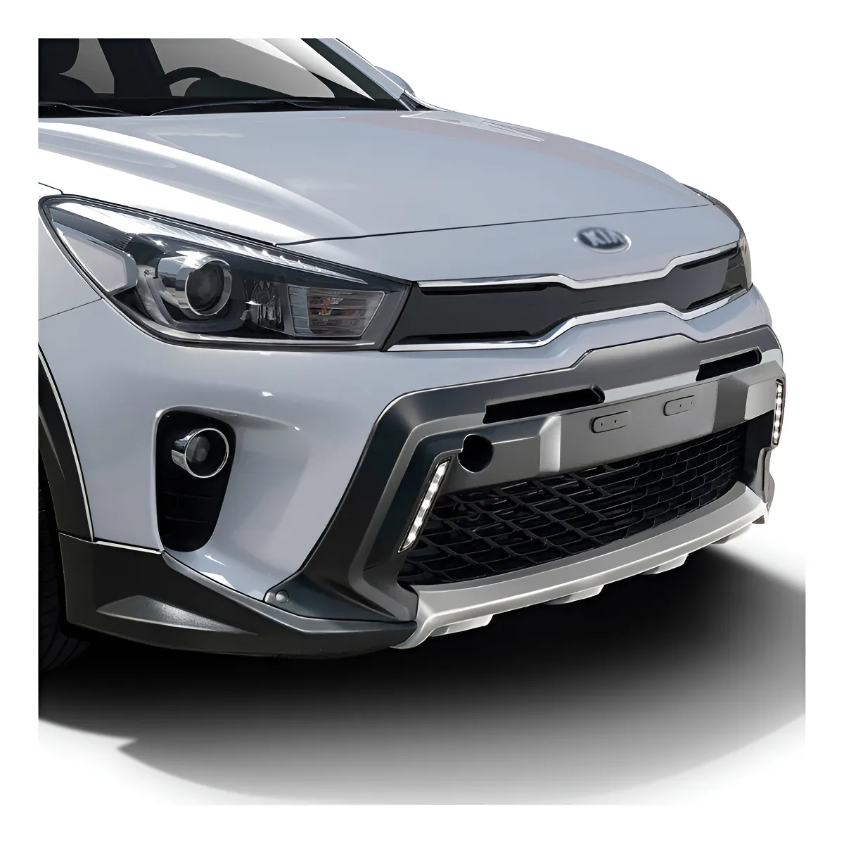 Bumper Guard Delantero Con Faros Drl Kia Rio 2018 2020 - Image 1