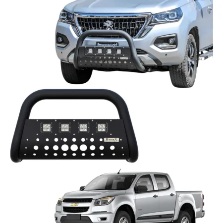 Burrera Black 4 Faros Para Chevrolet S10 2016-2018