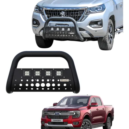 Burrera Black 4 Faros Para Ford Ranger *no Raptor 2013-2022