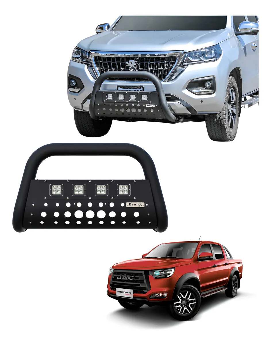 Burrera Black 4 Faros Para Jac T8 Diesel 4x4 2021-2023 - Image 1