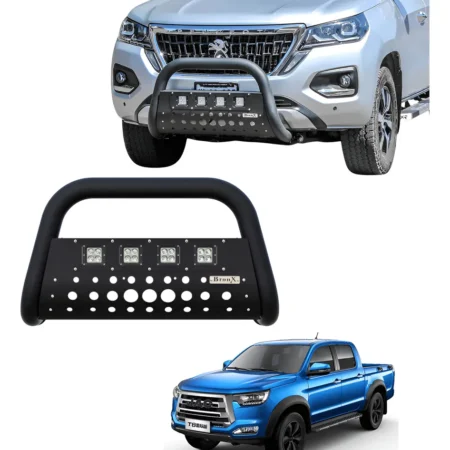 Burrera Black 4 Faros Para Jac Frison T6 2019 - 2020