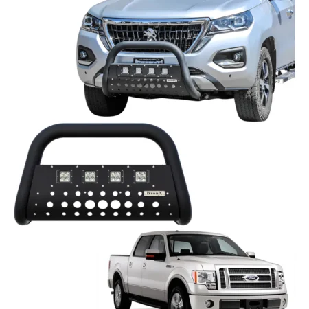 Burrera Black 4 Faros Para Ford Lobo,f150, F250 2009 -2014