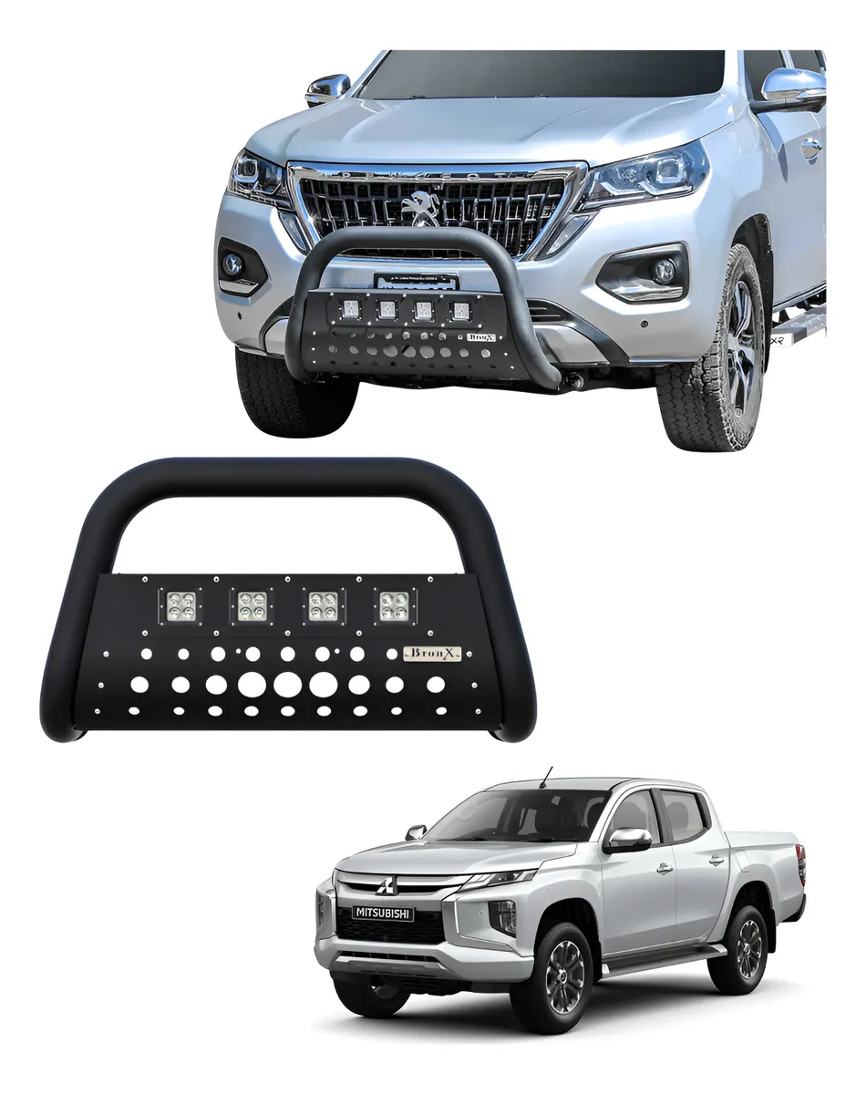 Burrera Black 4 Faros Para Mitsubishi L200 4x4 Diesel 24-25 - Image 1