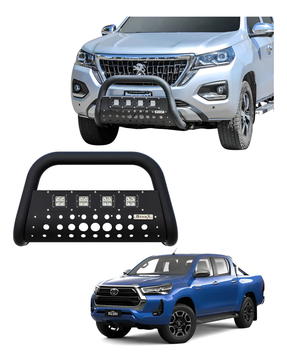 Burrera Black 4 Faros Para Toyota Hilux 2006 -2015 - Image 1