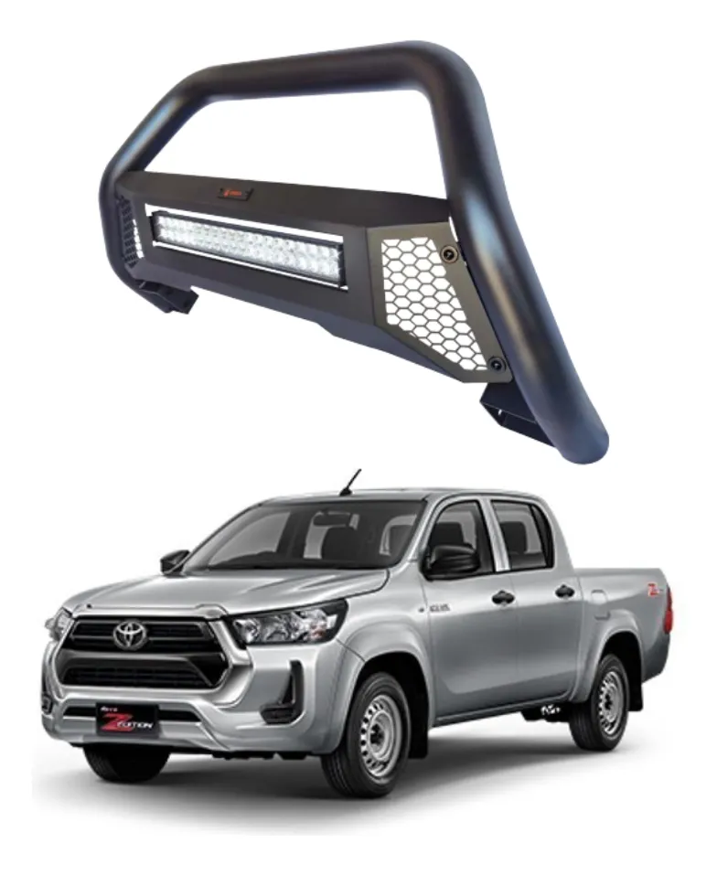 Burrera Tumbaburros Con Barra Led Hilux Revo 2015 2022 - Image 1