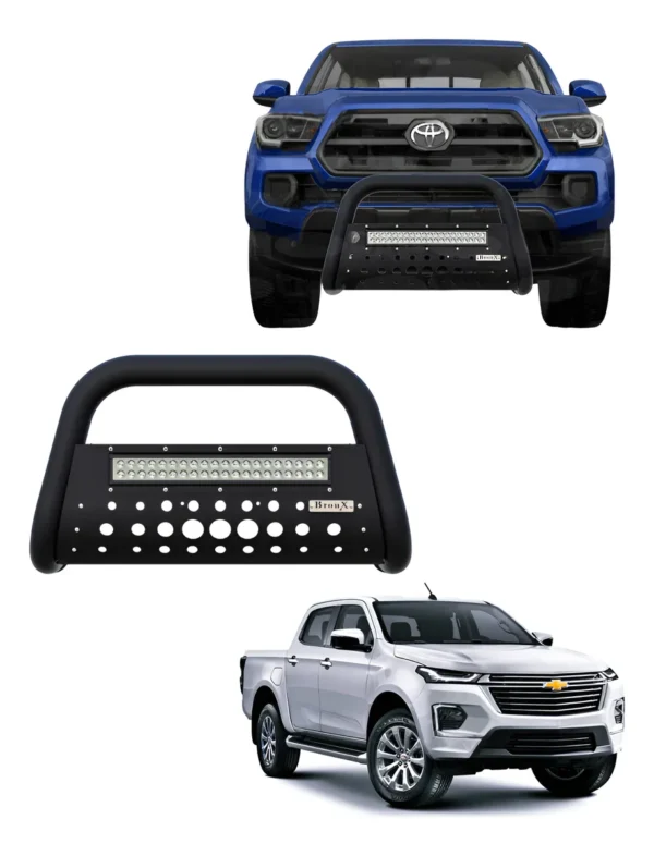 Burrera Black Con Barra Led Chevrolet S10 2022 -2025