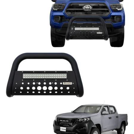 Burrera Black Con Barra Led Para Dodge Ram 1200  -2025