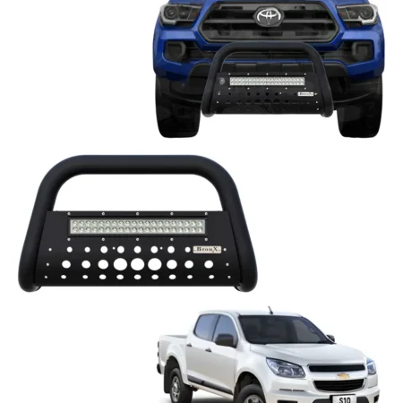 Burrera Black Con Barra Led Chevrolet S10 2016-2018